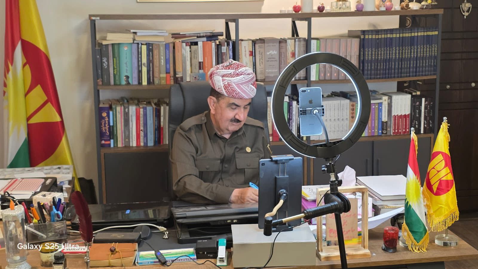 لقی ٦ی ئەوروپای پارتی دیموکراتی کوردستان وێبینارێکی تایبەتی بۆ هەڤاڵ مامۆستا قادر قەچاخ ساز كرد